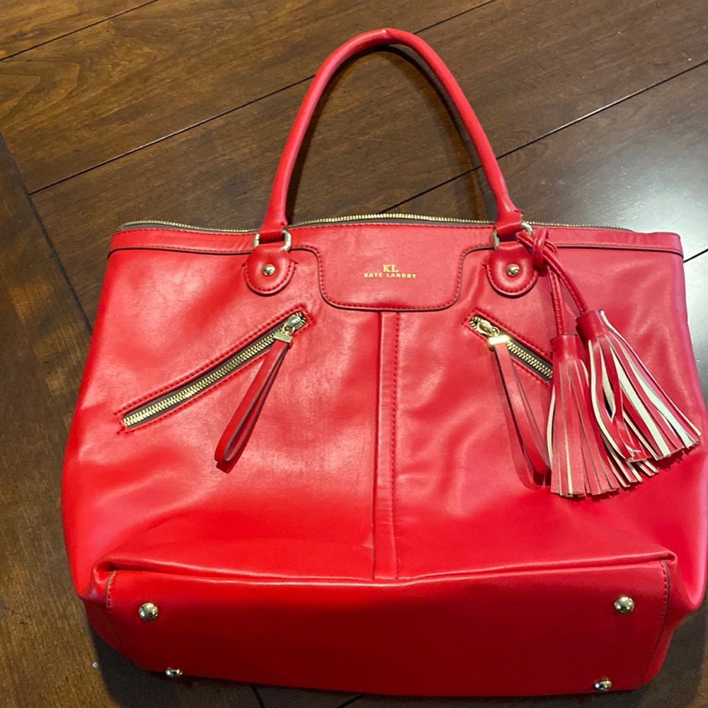 Kate Landry red tote/handbag